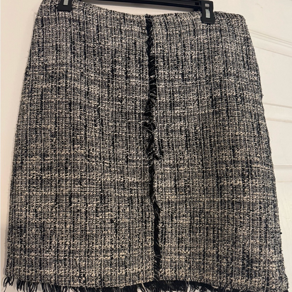 New York & Company Black and White Pencil Skirt